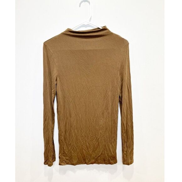 Modern Citizen Tops - Modern citizen mock neck long sleeve top green